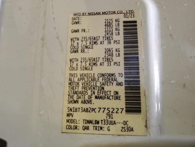 2023 NISSAN ROGUE S 5N1BT3AB2PC775227