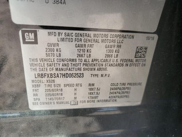 2017 BUICK ENVISION E LRBFXBSA7HD062523