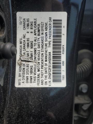 2018 HONDA CIVIC LX - 2HGFC2F51JH505544