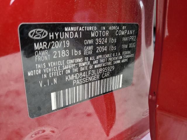 2020 HYUNDAI ELANTRA SE - KMHD84LF3LU895929