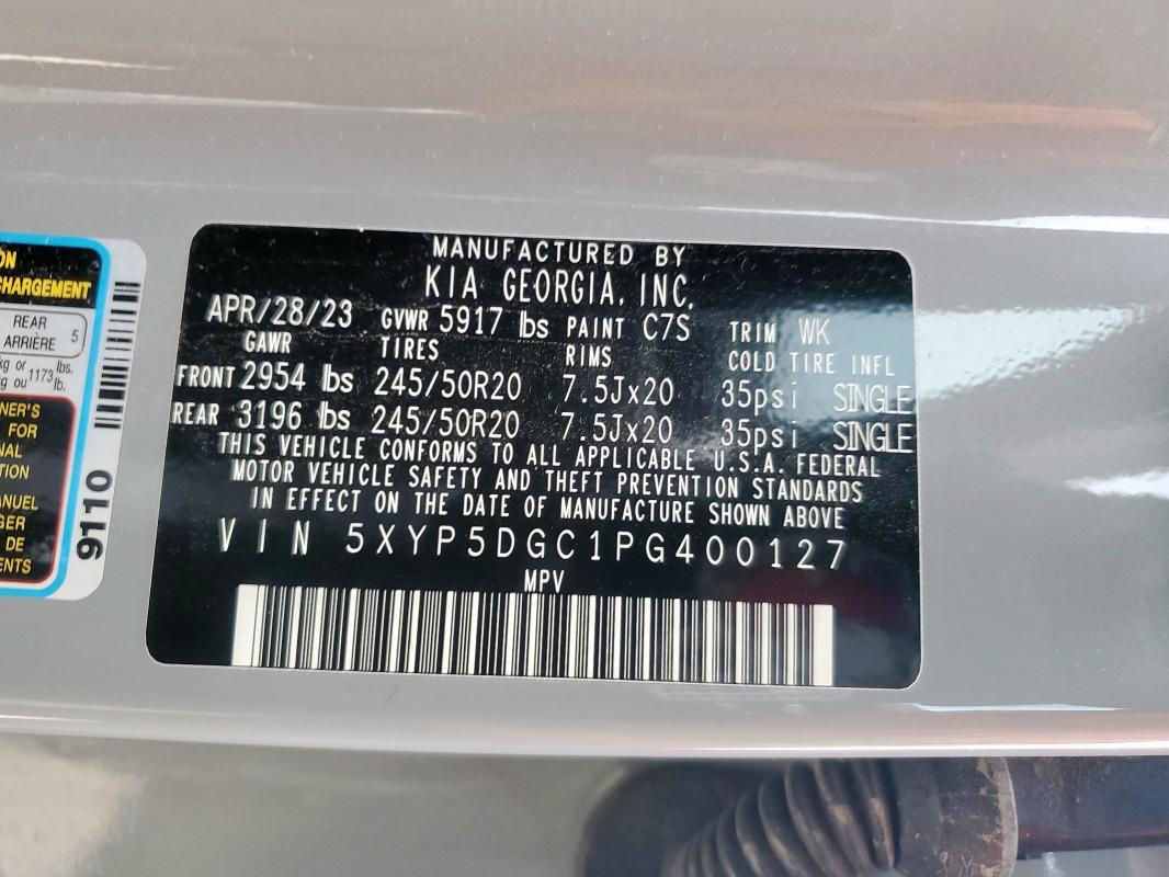 2023 KIA TELLURIDE - 5XYP5DGC1PG400127