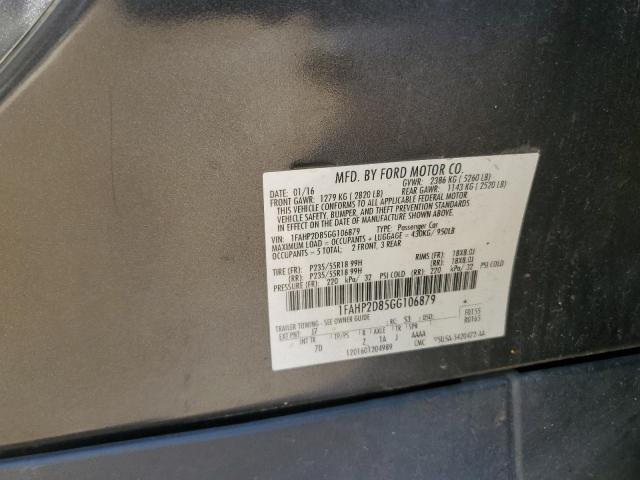 2016 FORD TAURUS SE 1FAHP2D85GG106879