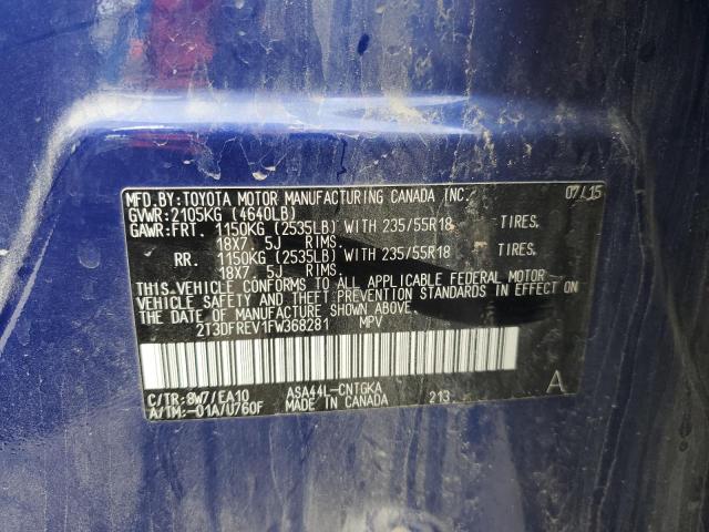 2015 TOYOTA RAV4 LIMIT - 2T3DFREV1FW368281