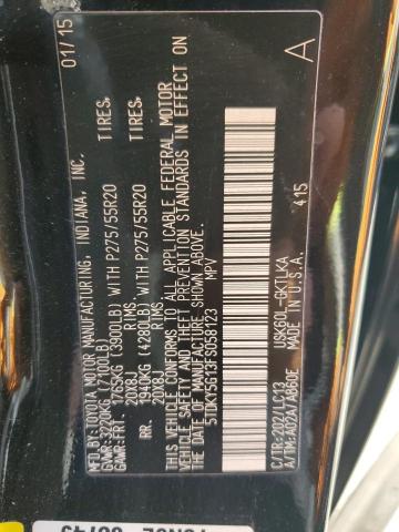 2015 TOYOTA SEQUOIA LI 5TDKY5G13FS058123