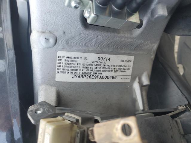 2015 YAMAHA FJR1300 AE JYARP26E9FA000496