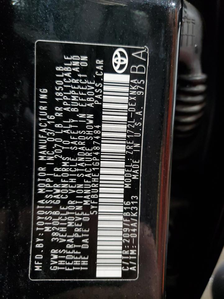 Toyota Corolla l 2016