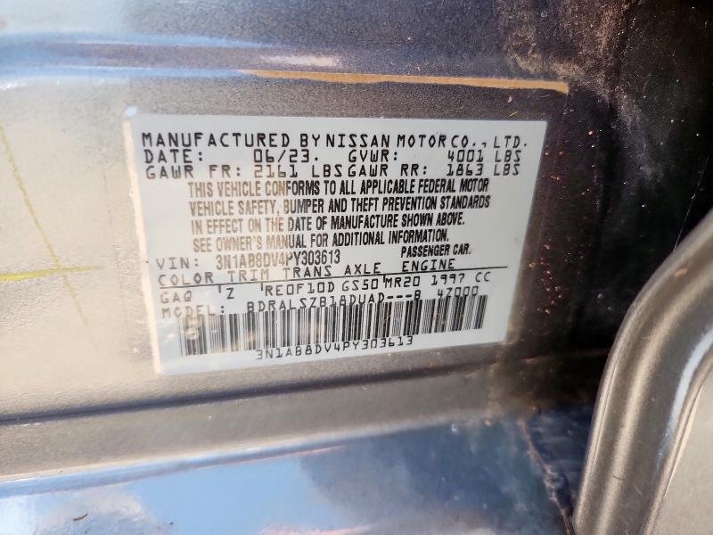 2023 NISSAN SENTRA SR 3N1AB8DV4PY303613