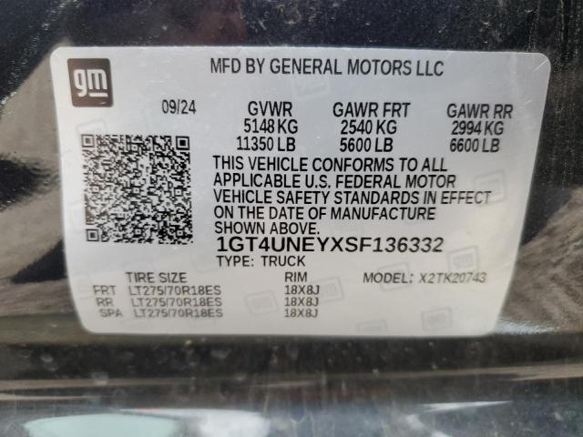 2025 GMC SIERRA K25 1GT4UNEYXSF136332