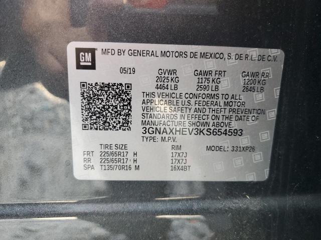 2019 CHEVROLET EQUINOX LS - 3GNAXHEV3KS654593