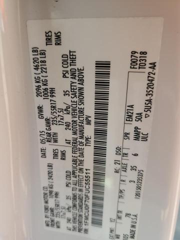 2015 FORD ESCAPE S - 1FMCU0F70FUC55511