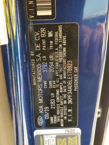 2020 KIA FORTE GT L 3KPF34AD6LE178923