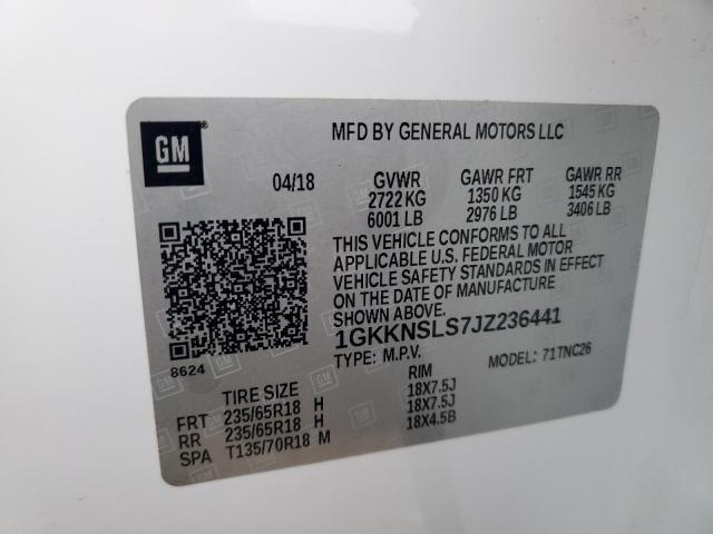 2018 GMC ACADIA SLE 1GKKNSLS7JZ236441