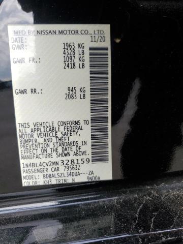 2021 NISSAN ALTIMA SR - 1N4BL4CV2MN328159