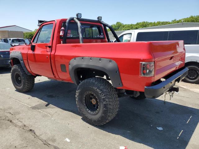 CHEVROLET K10 1984 red pickup gas 2GCEK14H8E1117827 photo #3