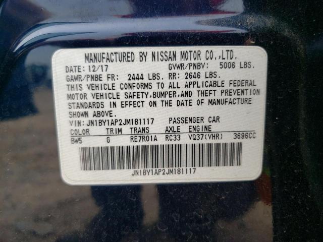 2018 INFINITI Q70 3.7 LU JN1BY1AP2JM181117