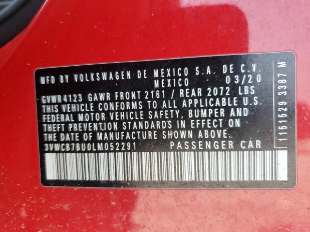 2020 VOLKSWAGEN JETTA S 3VWCB7BU0LM052291