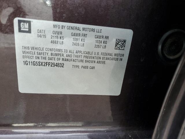 2015 CHEVROLET MALIBU LTZ 1G11G5SX2FF294832