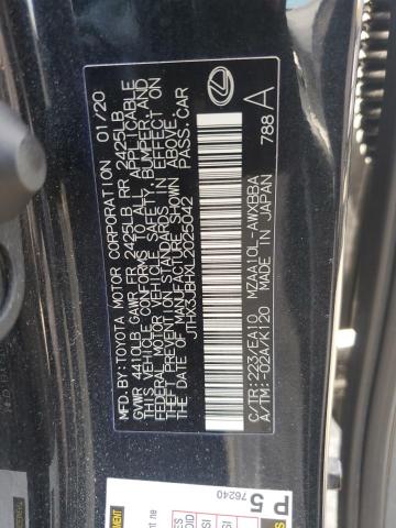 2020 LEXUS UX 200 JTHX3JBHXL2025042