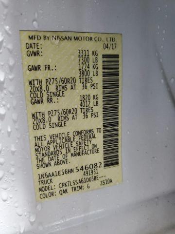 2017 NISSAN TITAN SV 1N6AA1E56HN546082