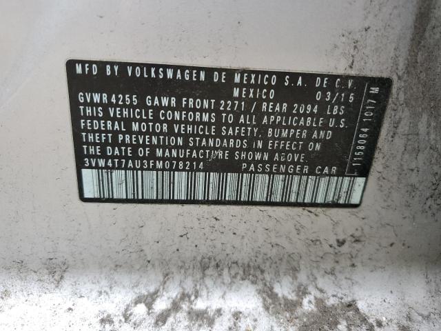 2015 VOLKSWAGEN GTI 3VW4T7AU3FM078214