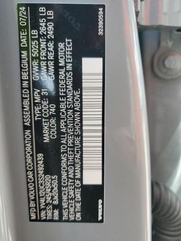 2025 VOLVO XC40 PLUS YV4L12UC3S2492439