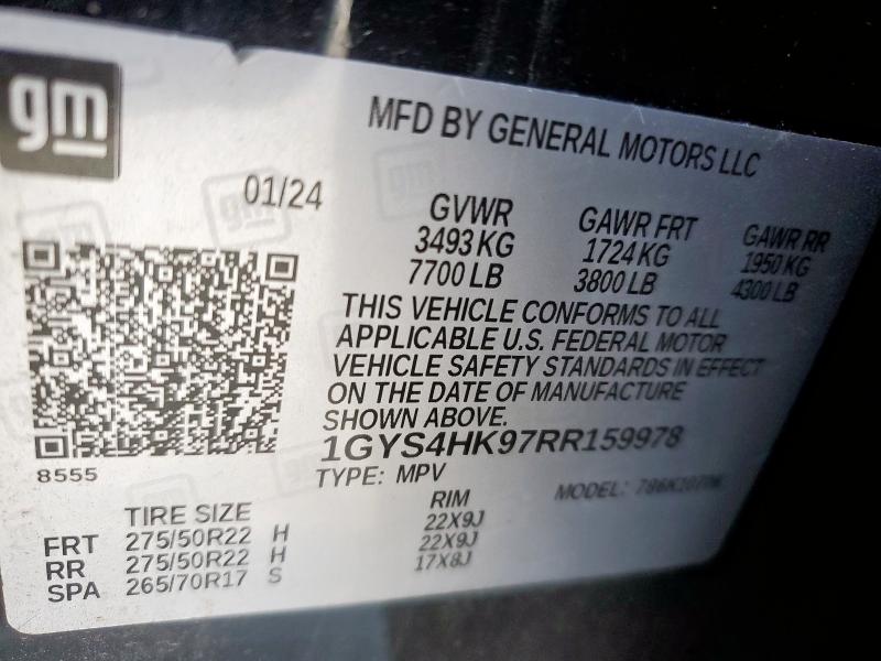 2024 CADILLAC ESCALADE V 1GYS4HK97RR159978