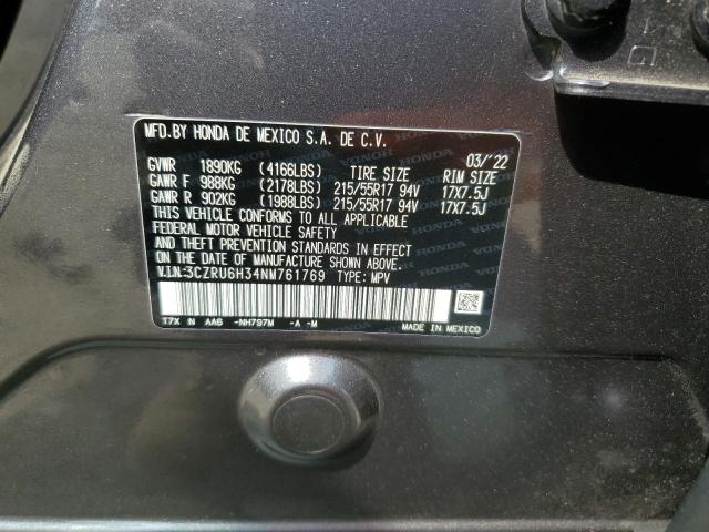 2022 HONDA HR-V LX 3CZRU6H34NM761769