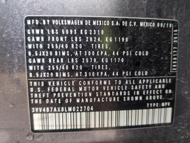 2020 VOLKSWAGEN TIGUAN SEL 3VV4B7AX8LM022704