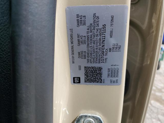 2022 GMC CANYON AT4 1GTG6FEN7N1171155