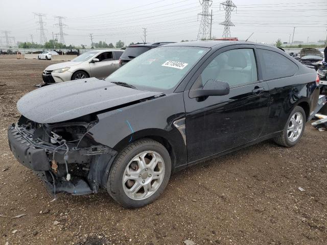 FORD FOCUS SE 2008 black coupe gas 1FAHP33N98W188748 photo #1