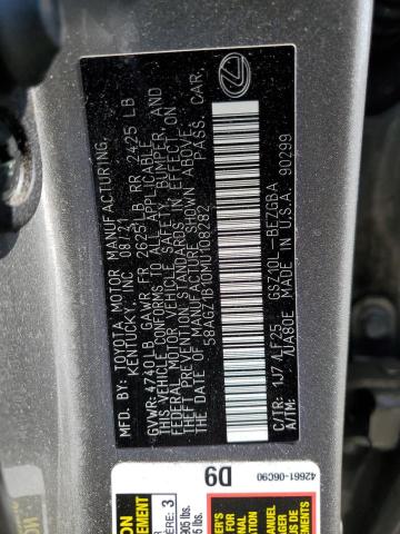 2021 LEXUS ES 350 BAS - 58AGZ1B10MU108282