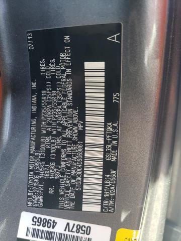 2013 TOYOTA SIENNA XLE - 5TDDK3DC4DS069861