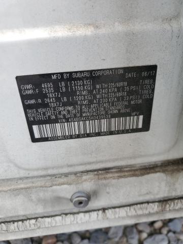 2017 SUBARU OUTBACK 2. - 4S4BSAKC5H3439538