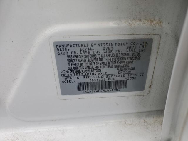 2017 NISSAN SENTRA S - 3N1AB7AP6HL667305