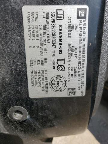 2012 CHEVROLET SILVERADO - 3GCPKSE72CG305347