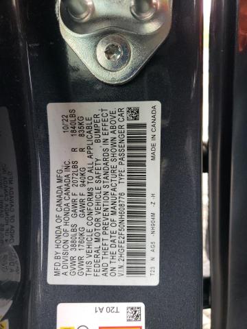 2022 HONDA CIVIC SPOR - 2HGFE2F50NH608776
