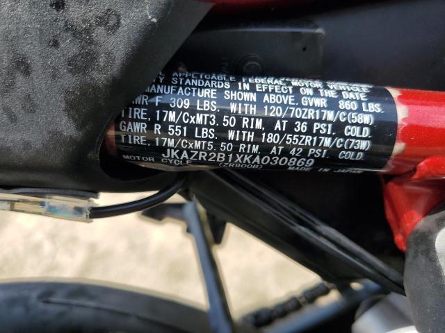 2019 KAWASAKI ZR900 - JKAZR2B1XKA030869