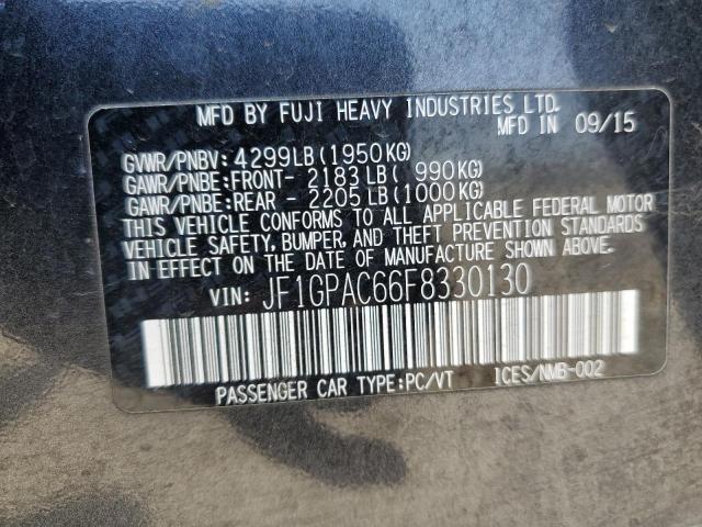 2015 SUBARU IMPREZA PR JF1GPAC66F8330130