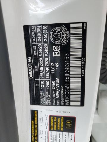 2018 MERCEDES-BENZ GLC 43 4MA WDC0G6EB6JF383153