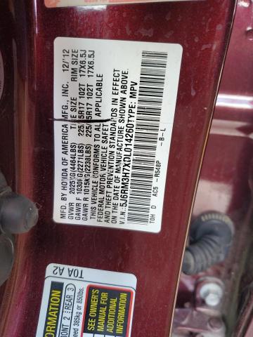 2013 HONDA CR-V EXL - 5J6RM3H7XDL014260