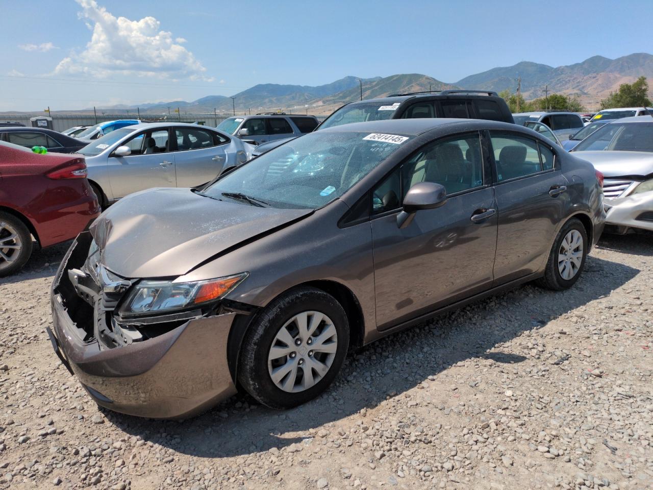 Lot #3211060193 2012 HONDA CIVIC LX