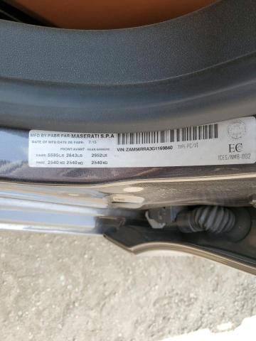 2016 MASERATI QUATTROPOR ZAM56RRA3G1169840