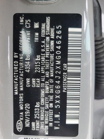 2021 KIA K5 GT LINE 5XXG64J2XMG046265