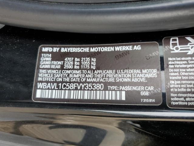 2015 BMW X1 XDRIVE2 - WBAVL1C58FVY35380