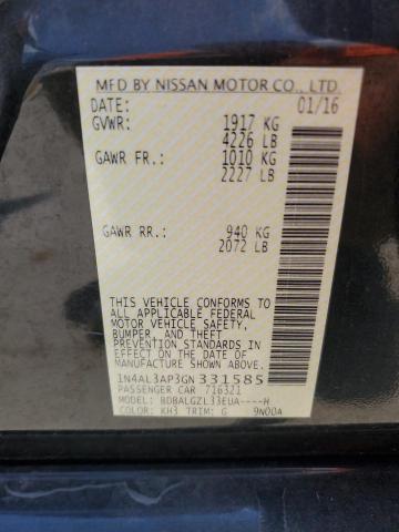 2016 NISSAN ALTIMA 2.5 - 1N4AL3AP3GN331585