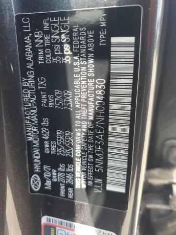 2022 HYUNDAI TUCSON SEL - 5NMJF3AE7NH004830