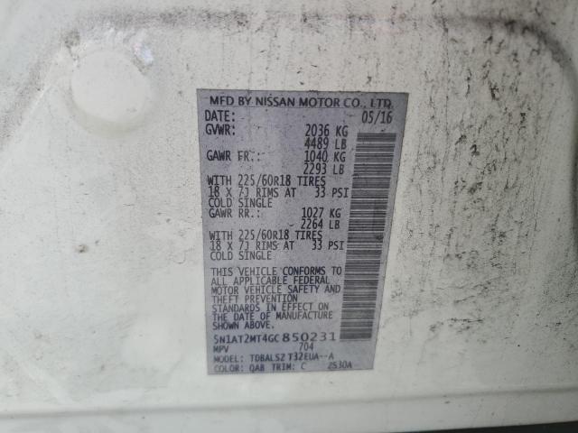 2016 NISSAN ROGUE S - 5N1AT2MT4GC850231