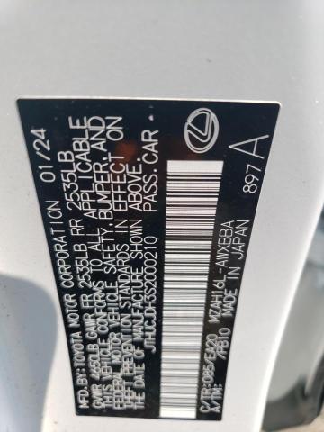 2025 LEXUS UX 300H BA JTHUCJDH3S2000210