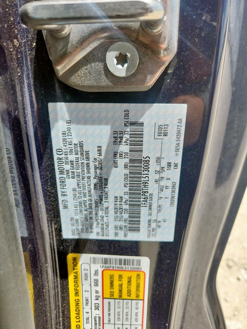 2020 FORD MUSTANG - 1FA6P8TH9L5130085