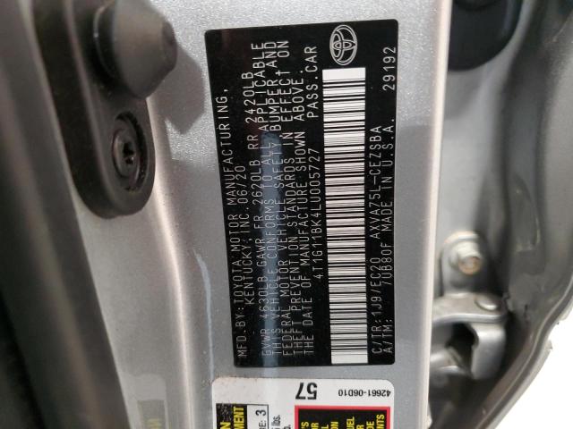 2020 TOYOTA CAMRY SE - 4T1G11BK4LU005727
